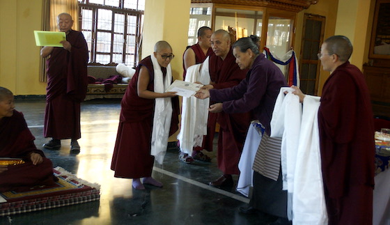 Feb 2025 Graduation ceremony for Tibetan Buddhist Geshemas who completed their one-year program in Tantric Buddhism