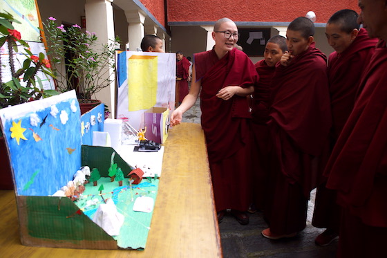 Tibetan Buddhist nuns science fair at Dolma Ling 2019