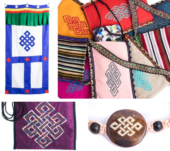 Tibetan handicrafts, eternal knot, Tibetan eternal knot, 8 Buddhist symbols