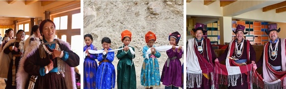 Villagers in Zanskar celebrate the inauguration of the new school at Dorjee Zong