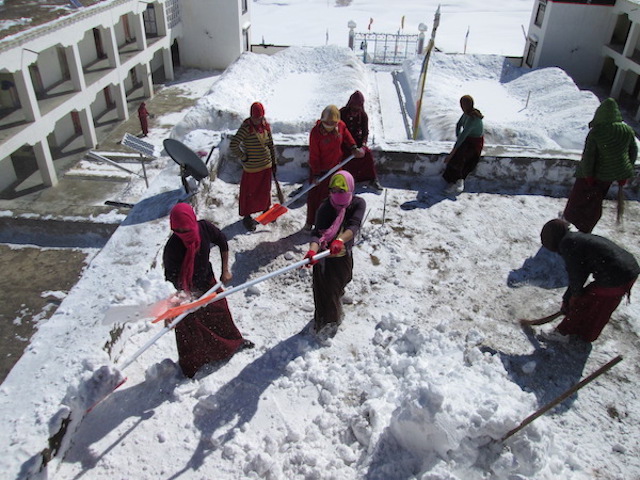 winter in the nunneries, Spiti Valley,Sherab Choeling Nunnery, nuns in winter, Tibetan Buddhist nunneries