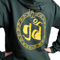 Zip-up Hoodie Forest Green Back with TNP logo