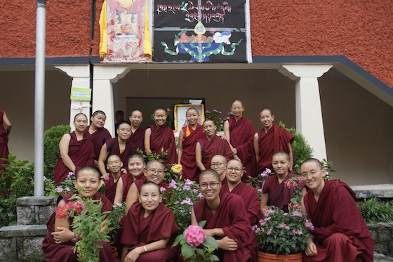 annual flower contest at Dolma Ling Nunnery