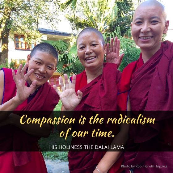 compassion is the radicalism of our time Dalai Lama photo by Robin Groth