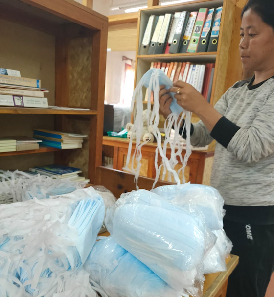 donated face masks, Charles-Antoine Janssen