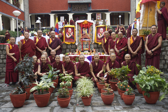 flower contest at Dolma Ling Nunnery 2023