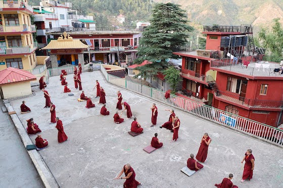 debate practice at Geden Choeling Nunnery