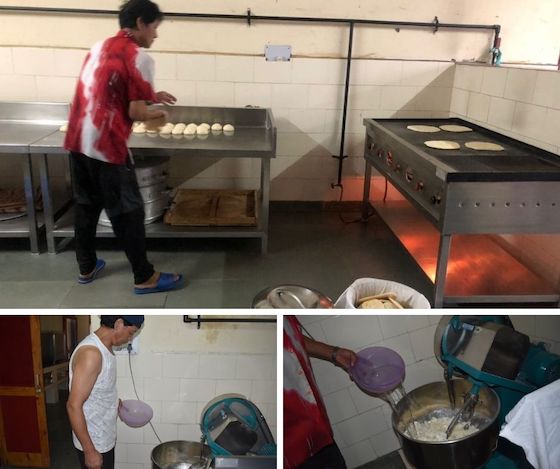 dough machine, making chapatis , Shugsep Nunnery
