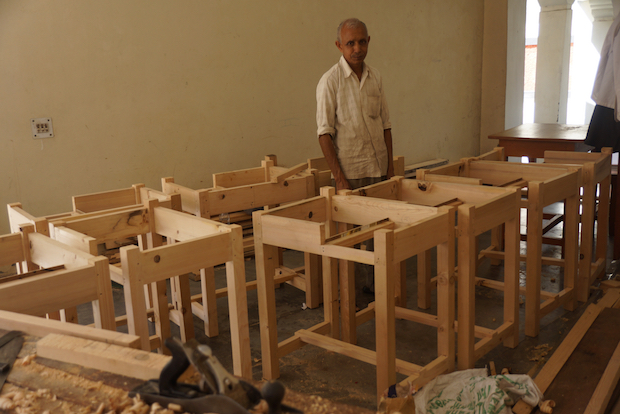 tables, Dolma Ling Nunnery