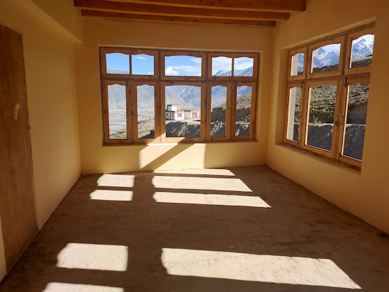 one of the new classrooms at Dorjee Zong Nunnery in Zanskar