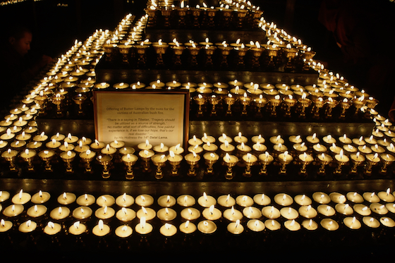Tibetan Butter lamp puja