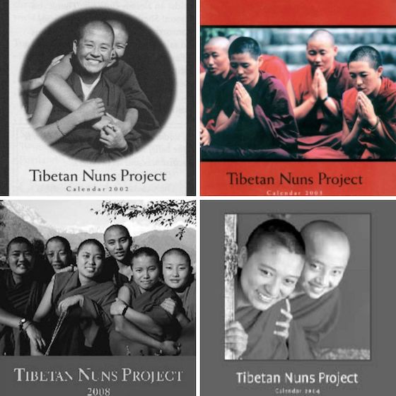 selection of old Tibetan Nuns Project charity calendars