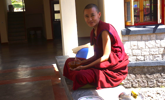 social distancing coronavirus Tibetan Buddhist nun