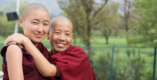 two Tibetan Buddhist nuns, Tibetan Nuns Project