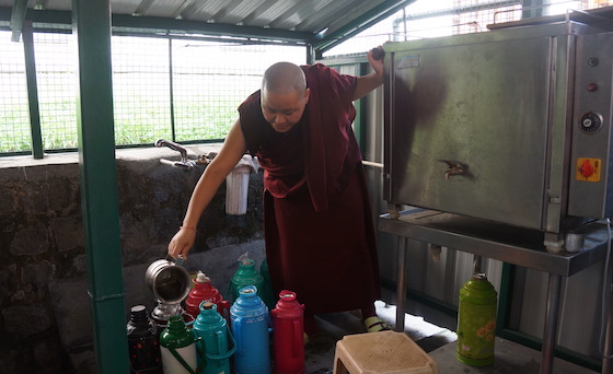 water for Dolma Ling, Tibetan Buddhist nun